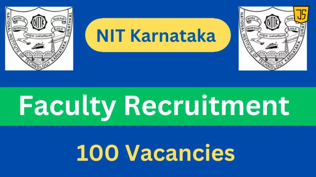 NIT Karnataka, Surathkal Faculty Online Form